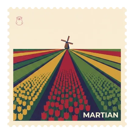 Martian stamp