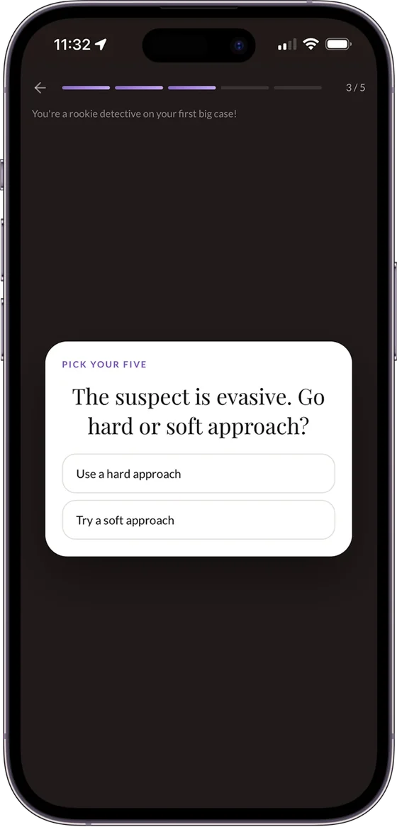 A Play & Match question with two answers